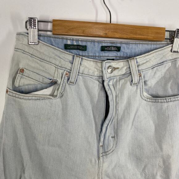 Wild Fable Highest Rise Light Wash Blue Denim Mom Jeans Women's Size 8 - Picture 6 of 11